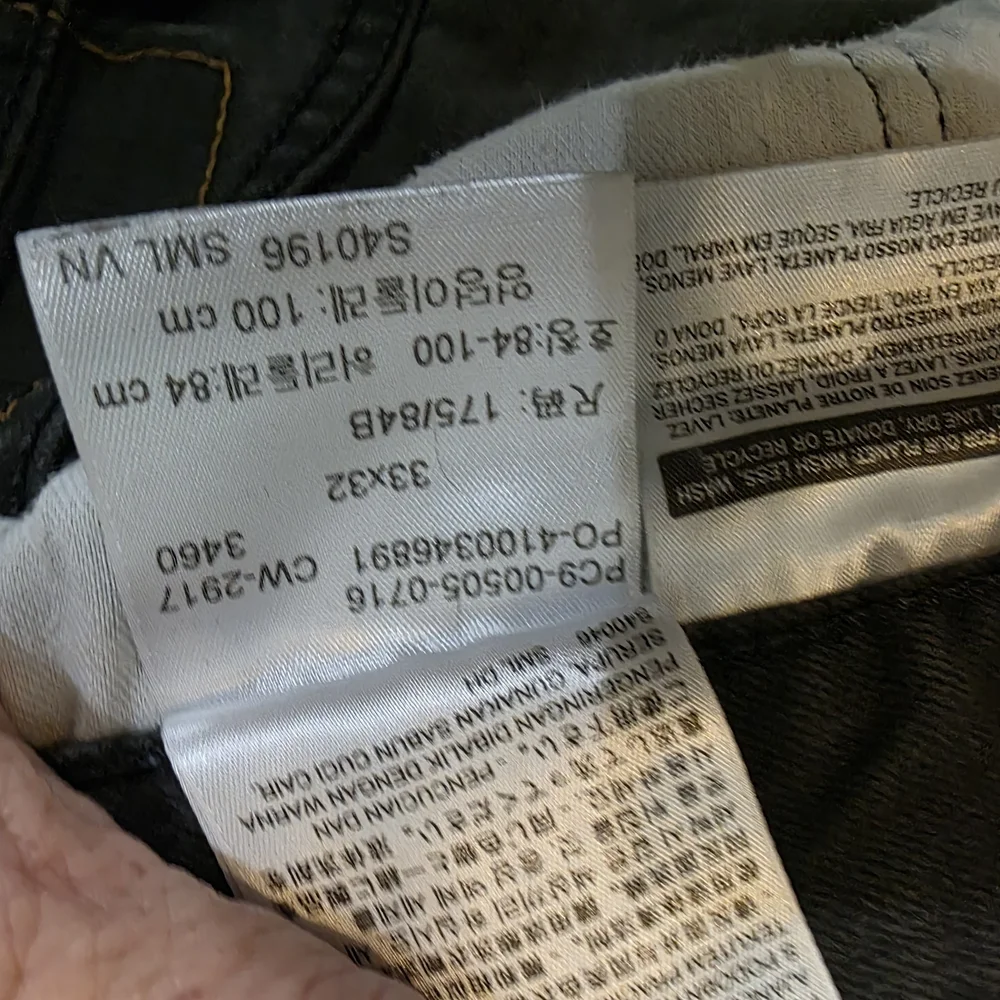 Levi's‎ 505™ Men’s Regular Fit Straight Leg Black Jeans 33x32 Vintage